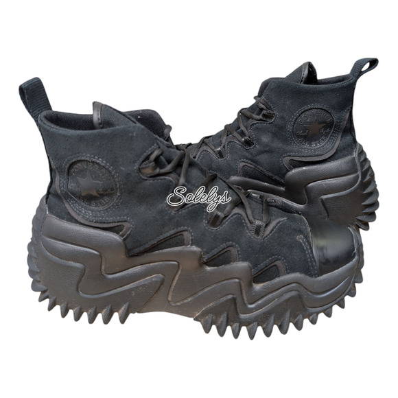 Converse Run Star Motion CX Workwear Triple Black Platform Sneaker Womens 8.5 - Picture 1 of 13